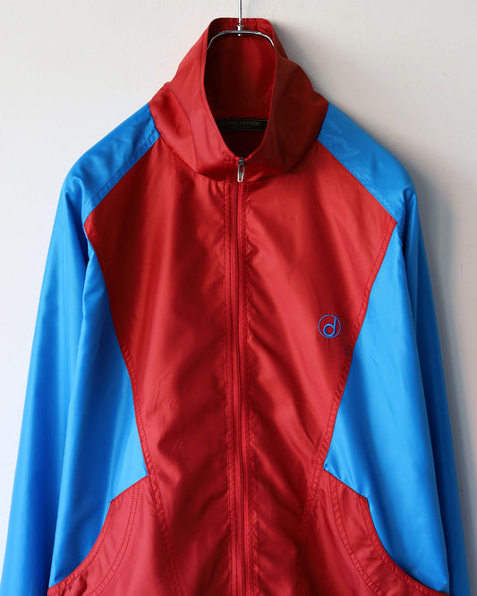 PANEL COLOR TRACK JACKET "BLUE/RED"