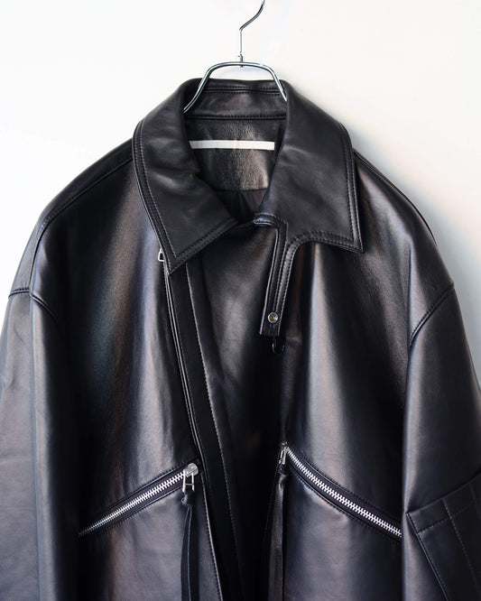 LEATHER MK3 JACKET "Bk"