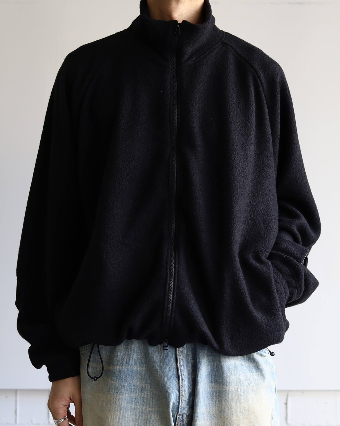 FLEECE BLOUSON "BLACK"