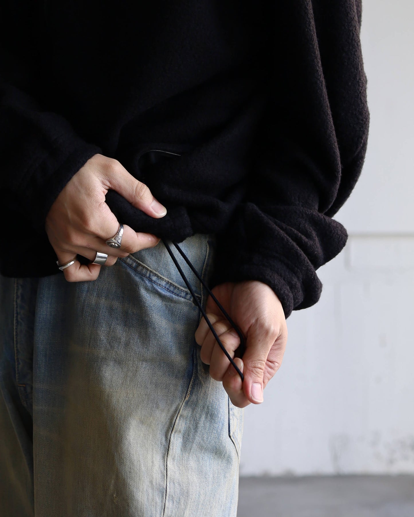 FLEECE BLOUSON "BLACK"