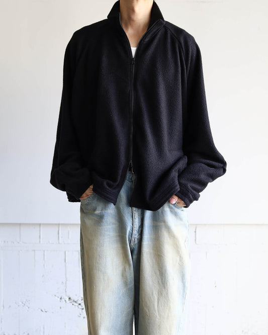 FLEECE BLOUSON "BLACK"