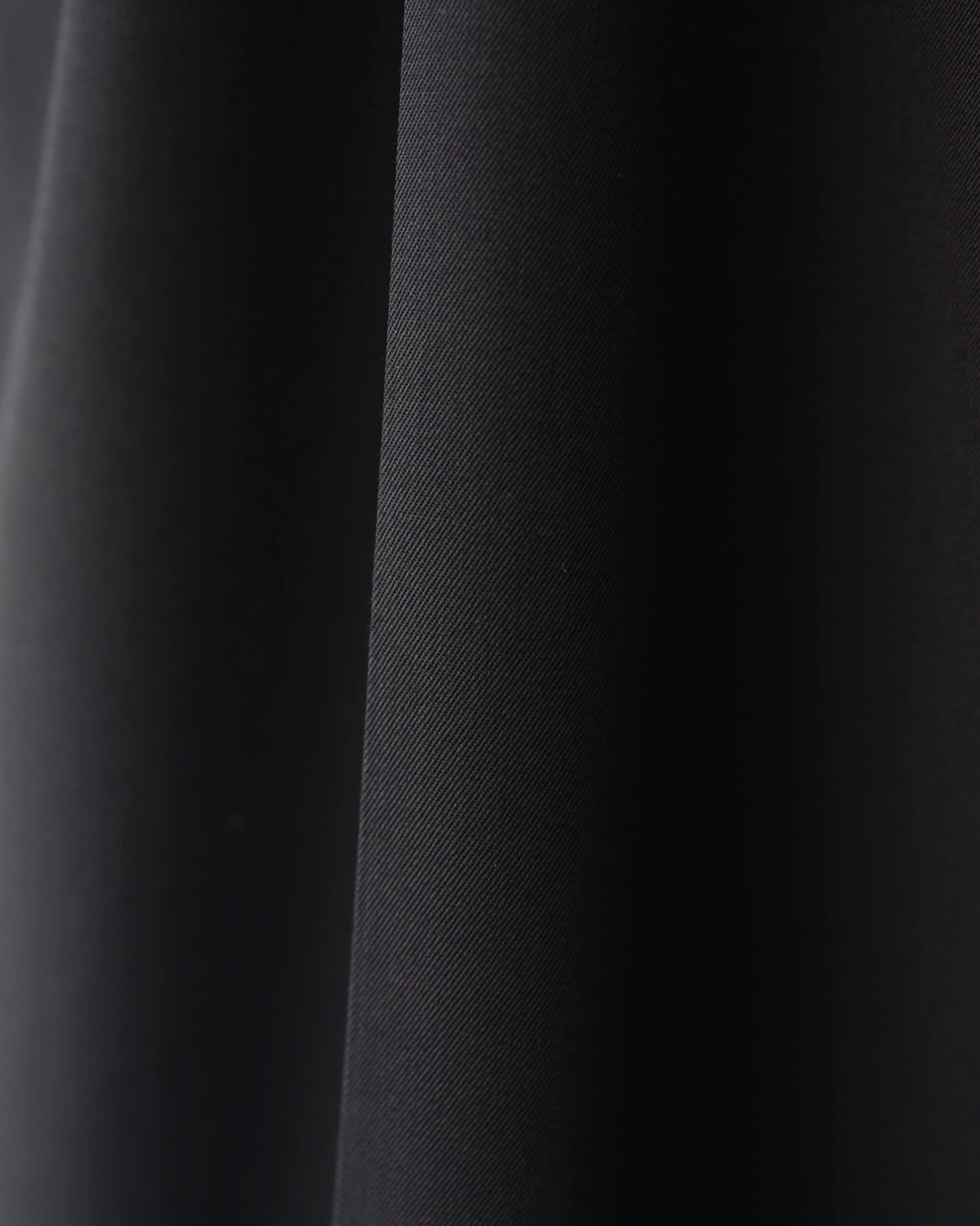 DOUBLE PLEATED STRAIGHT TROUSERS ORGANIC WOOL 2/80 GABARDINE "BLACK"
