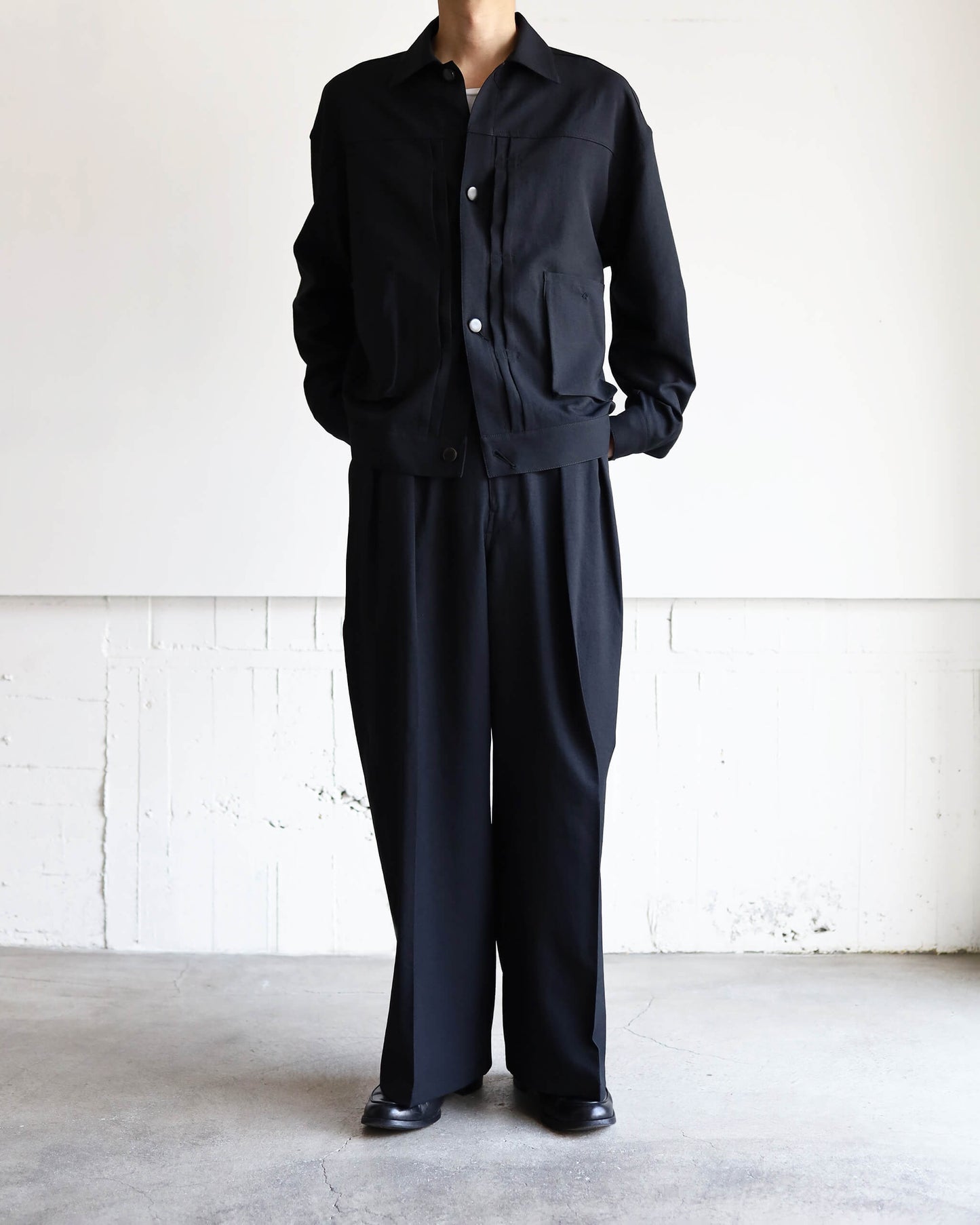 dokan wide slacks "kuro"