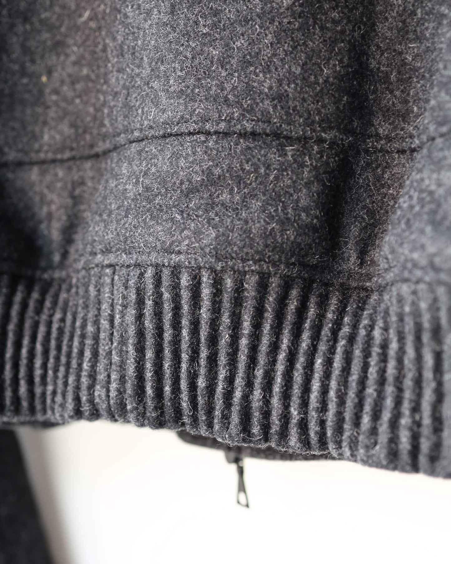 Melton Bomber Jacket "Black"