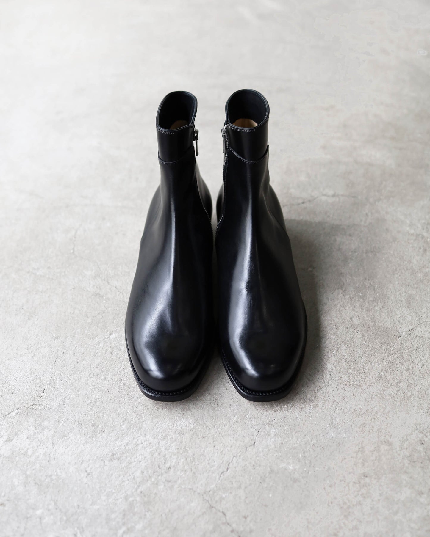 Side Zip Boots - Italian Calf "BLK"