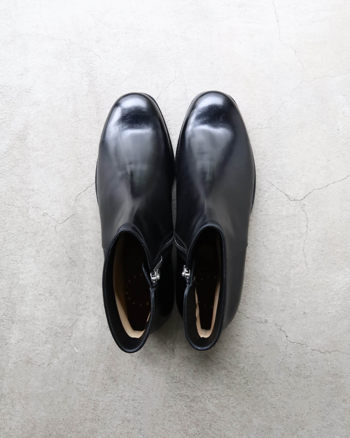 Side Zip Boots - Italian Calf "BLK"