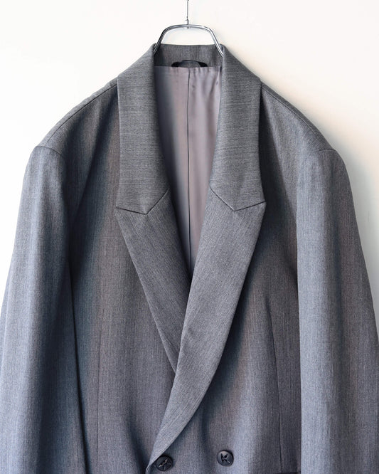 DOUBLE BREASTED JACKET "GRAY"