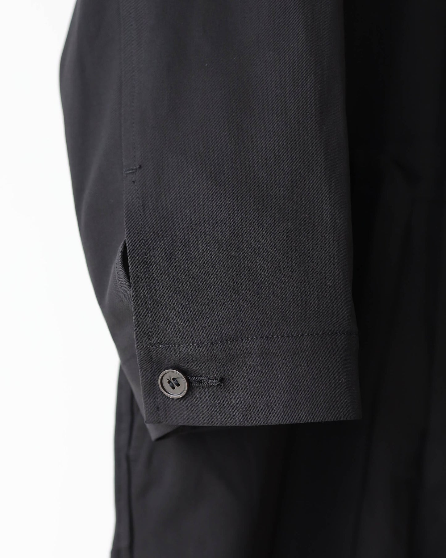 ALL IN ONE ORGANIC COTTON VOILE YARN TWILL "BLACK"