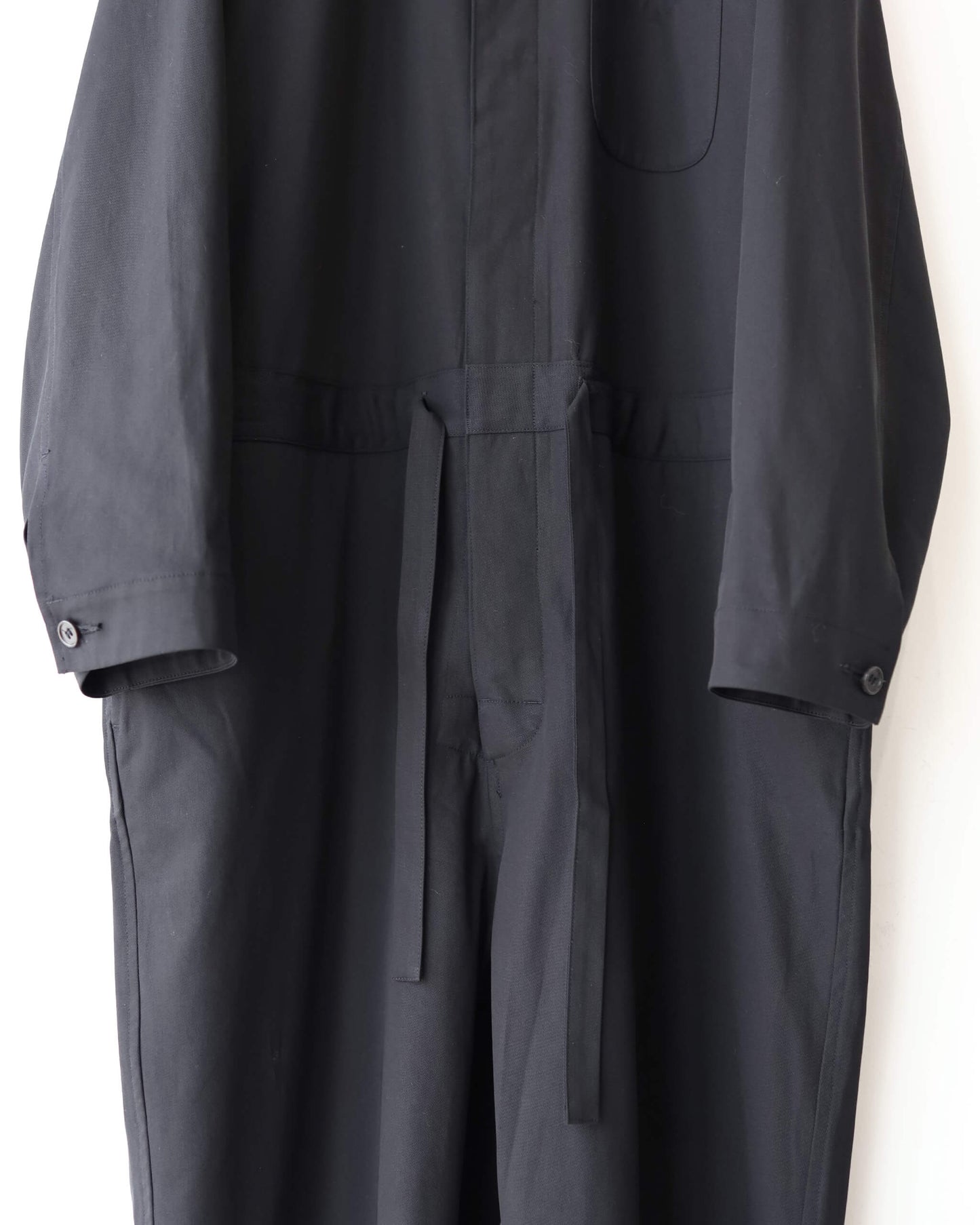 ALL IN ONE ORGANIC COTTON VOILE YARN TWILL "BLACK"