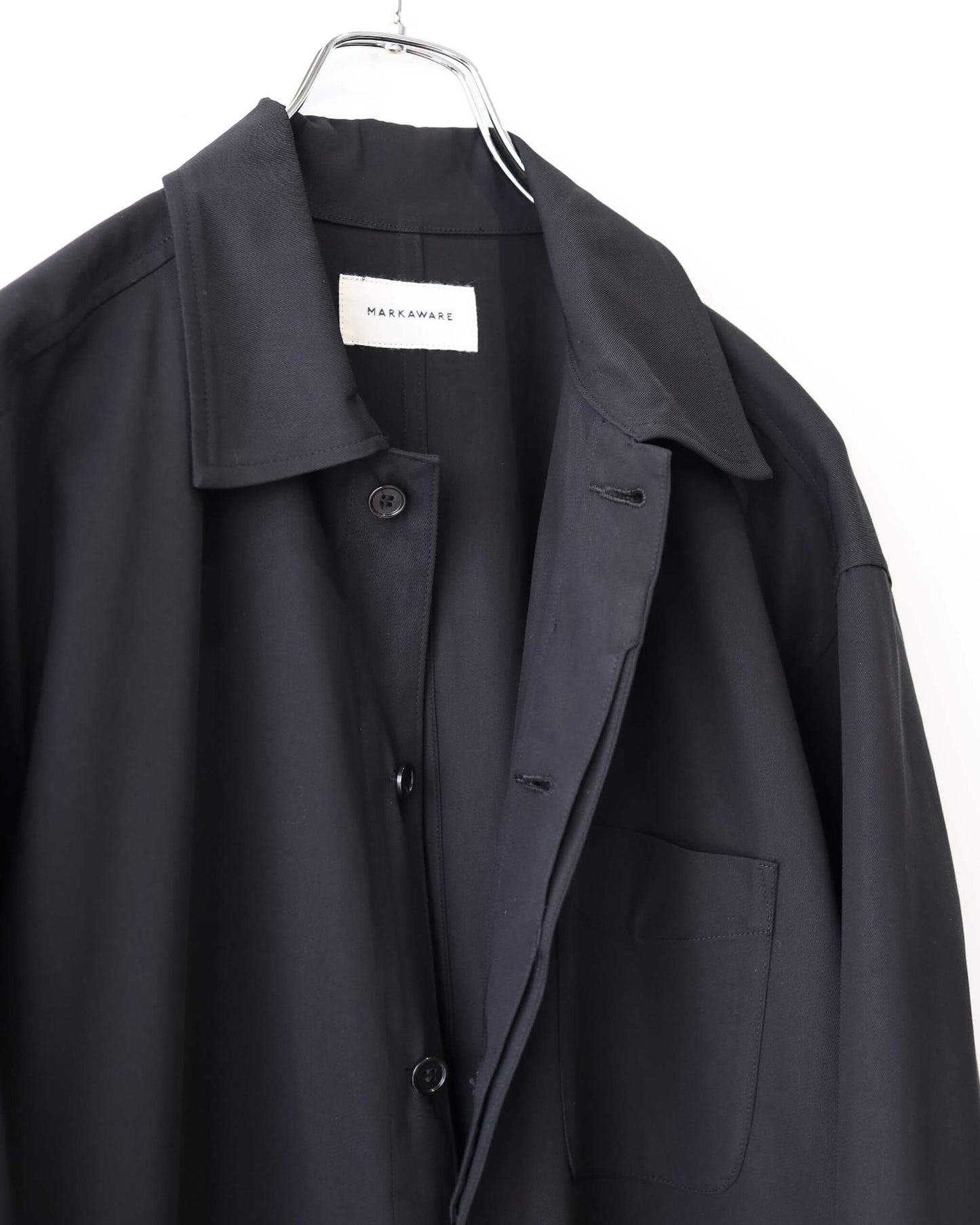 ALL IN ONE ORGANIC COTTON VOILE YARN TWILL "BLACK"