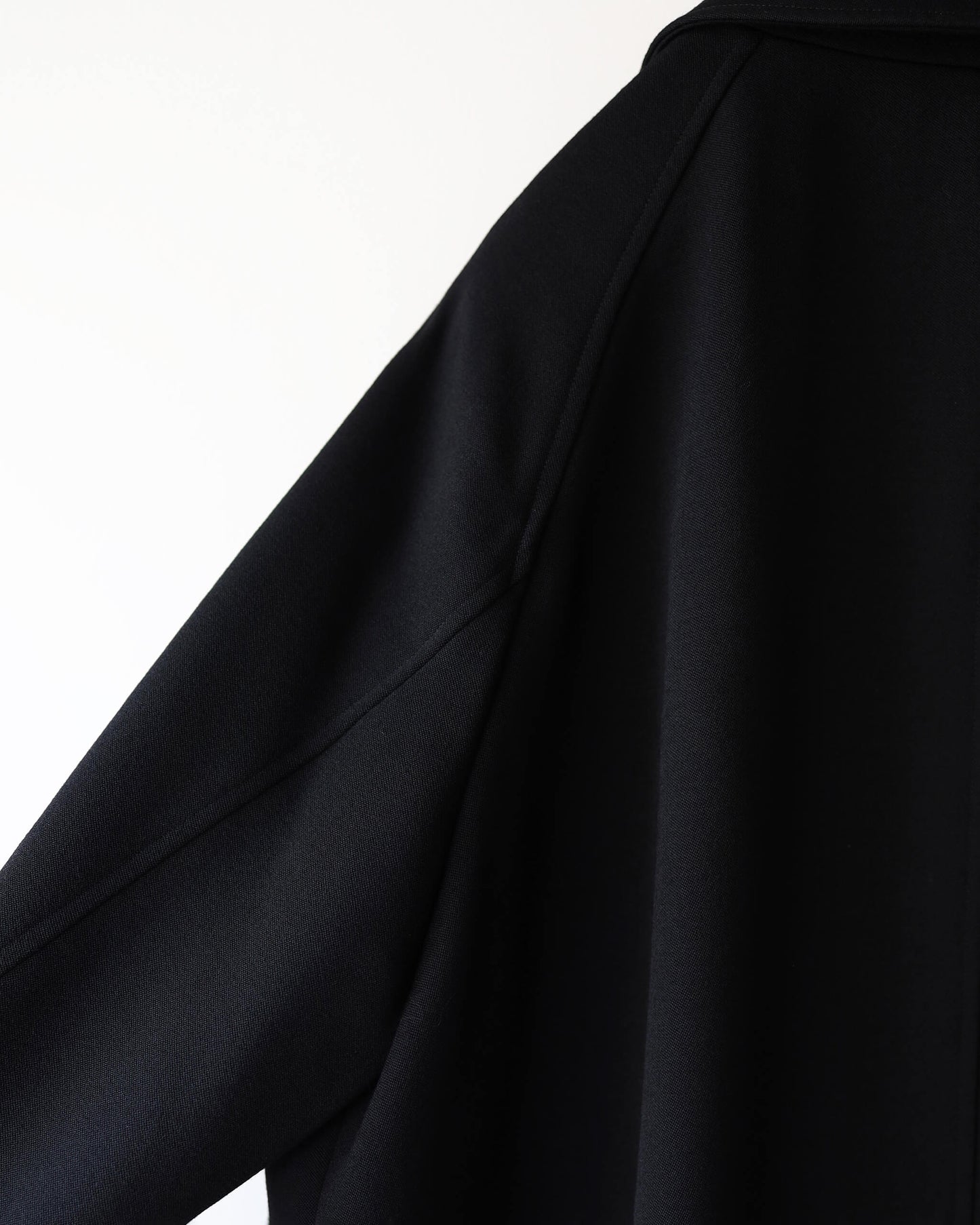 HUNTER COAT POLWARTH TUXEDO CLOTH "BLACK"