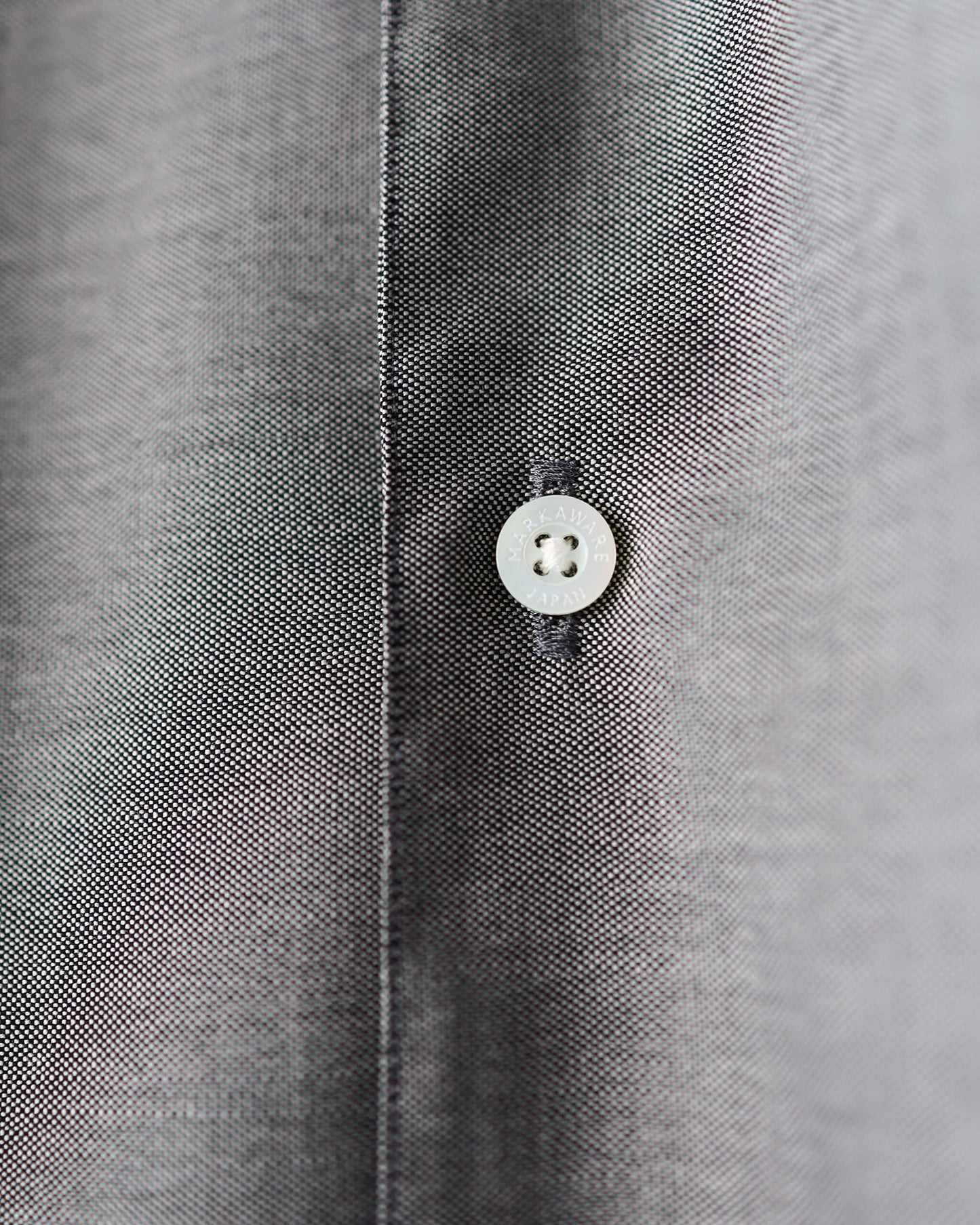 ITALIAN OPEN COLLAR SHIRT SUPER 160's WASHABLE WOOL OXFORD "GRAY"