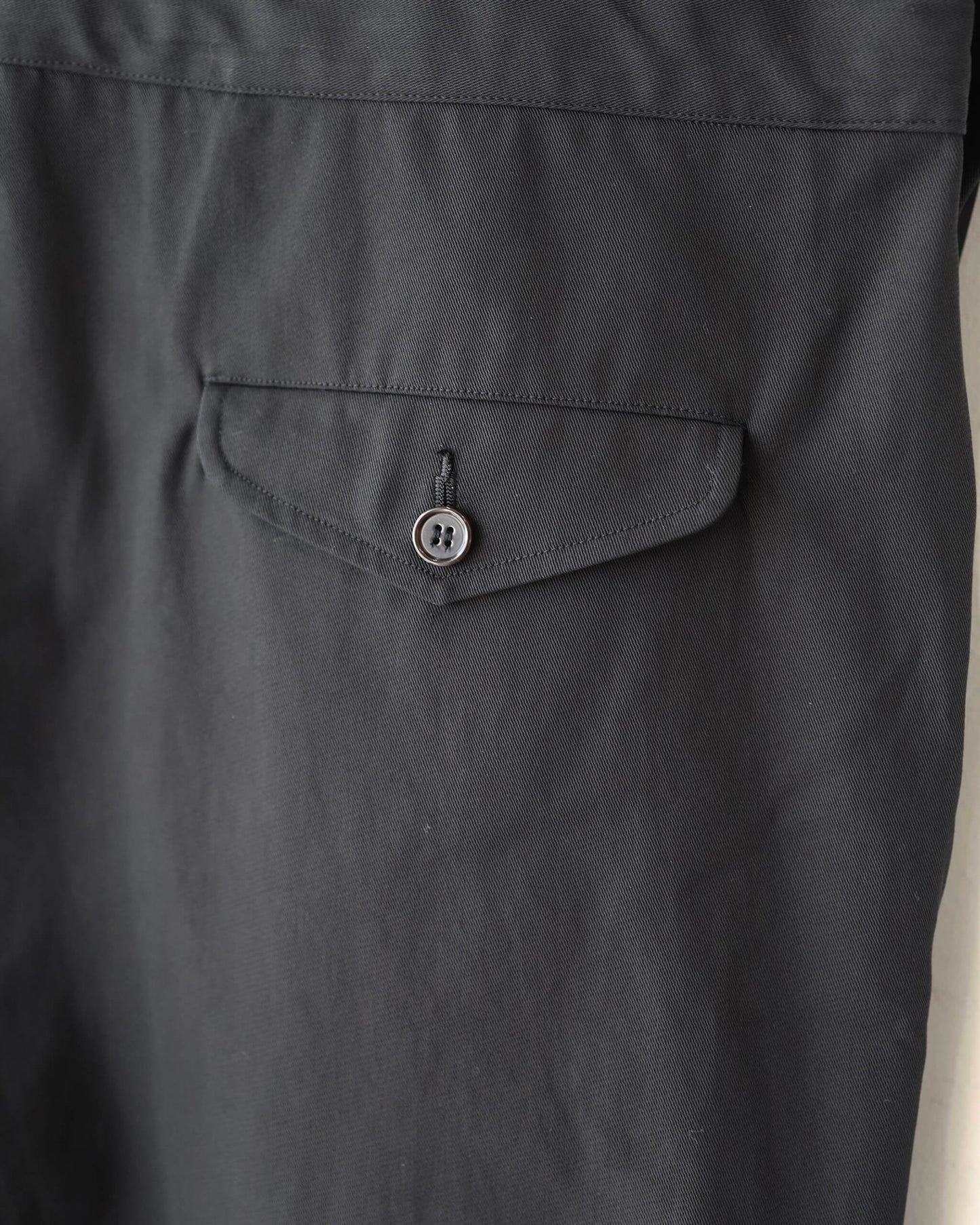 ALL IN ONE ORGANIC COTTON VOILE YARN TWILL "BLACK"