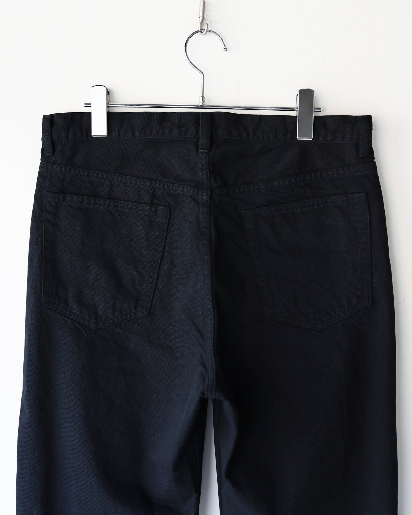 DENIM PANTS-STANDARD "BLACK"