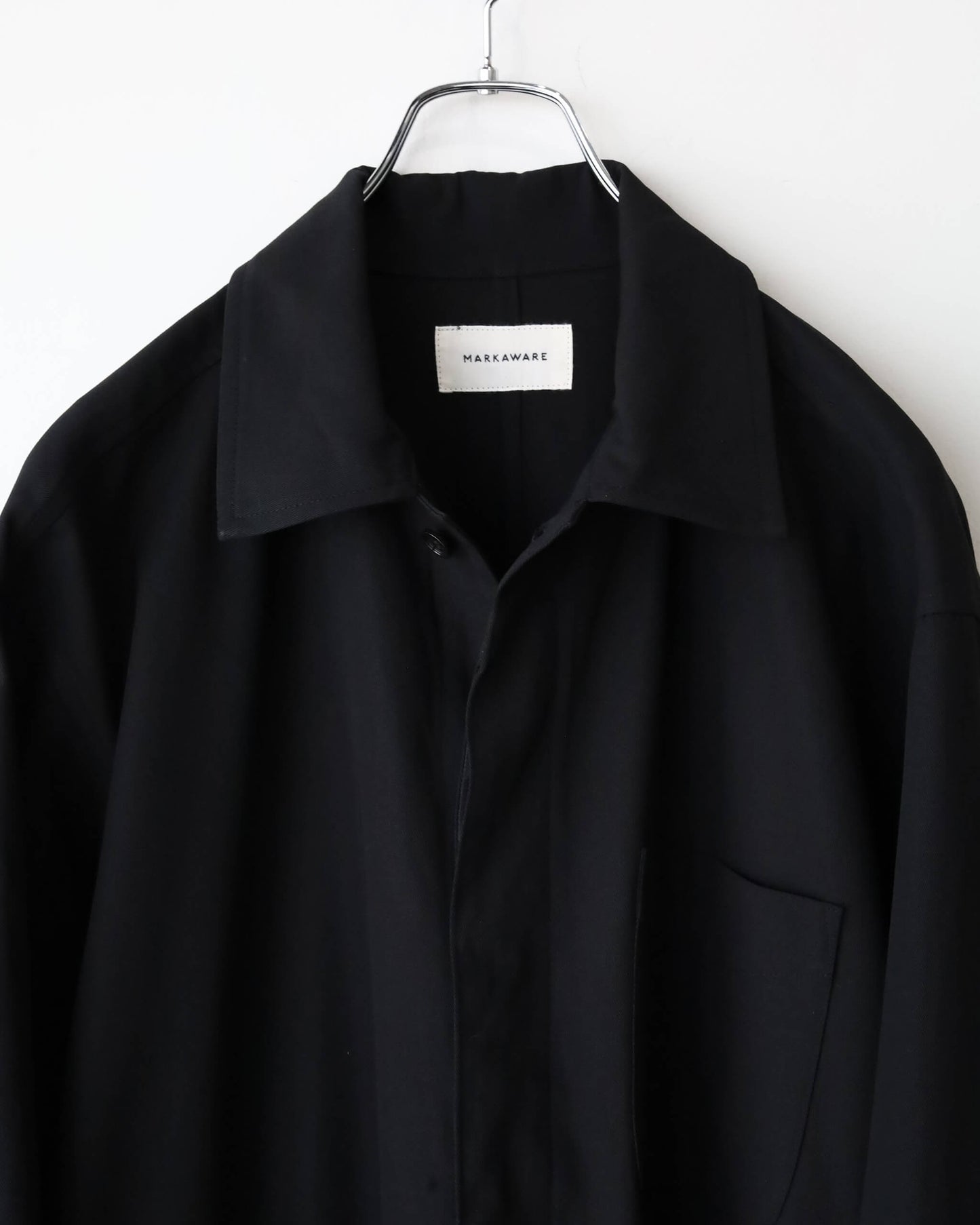 ALL IN ONE ORGANIC COTTON VOILE YARN TWILL "BLACK"