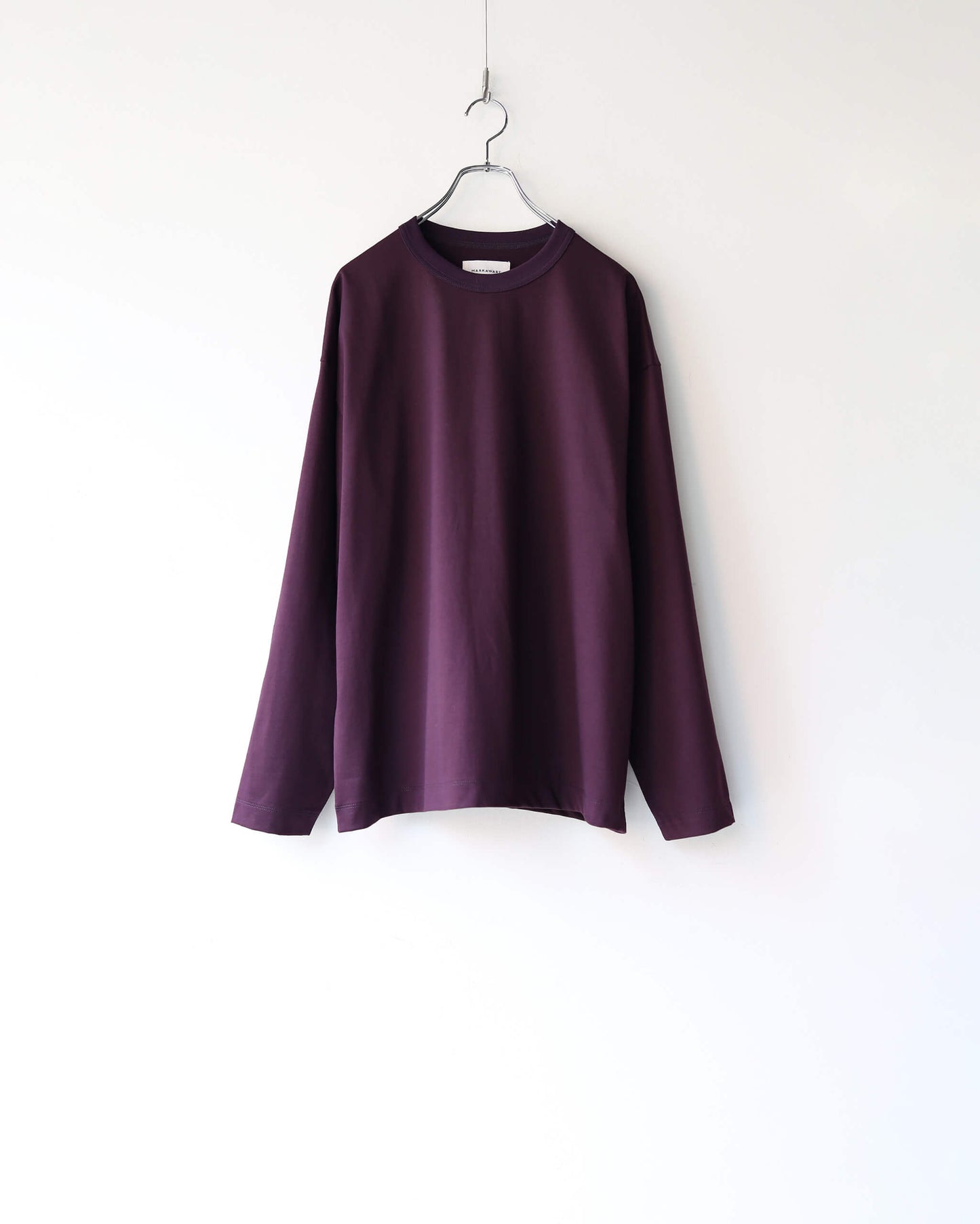 COMFORT FIT L/S Tee ORGANIC GIZA 60/3 SURVIVAL KNIT "PURPLE"