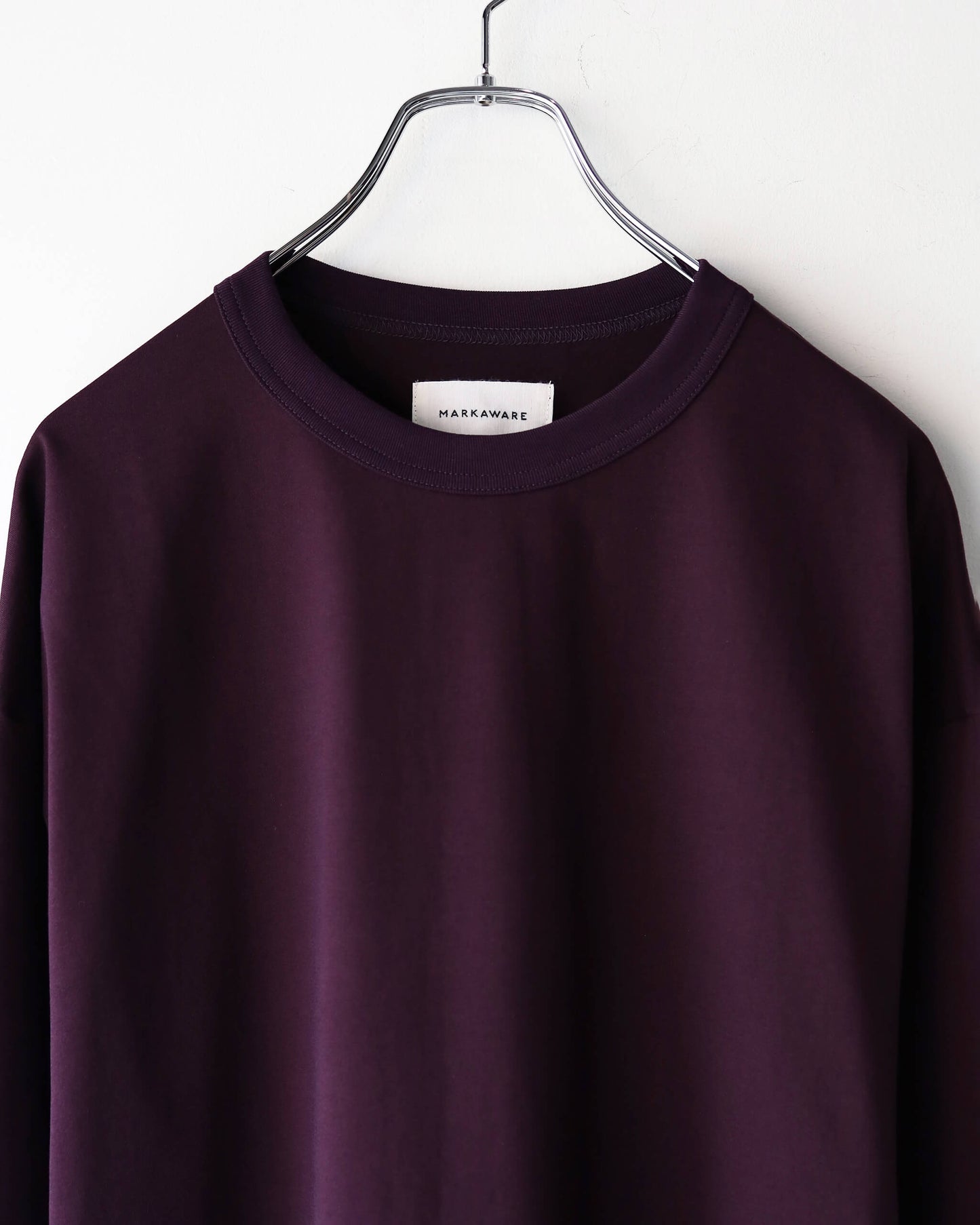 COMFORT FIT L/S Tee ORGANIC GIZA 60/3 SURVIVAL KNIT "PURPLE"