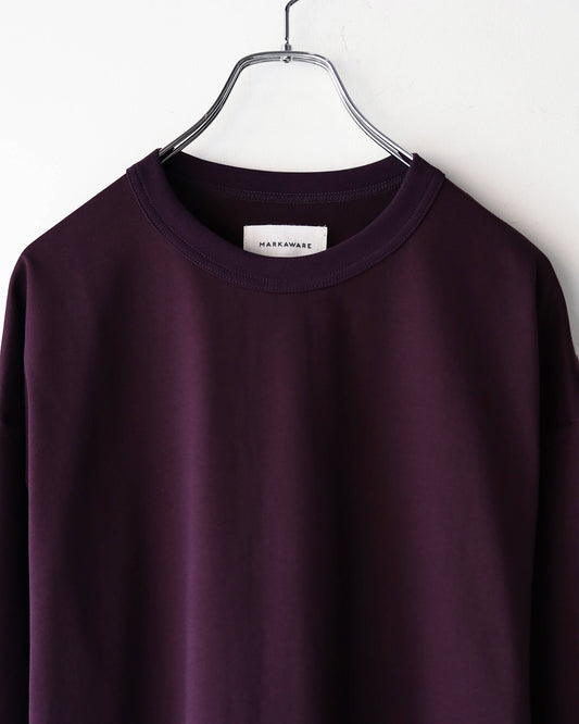 COMFORT FIT L/S Tee ORGANIC GIZA 60/3 SURVIVAL KNIT "PURPLE"