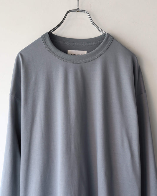 COMFORT FIT L/S Tee ORGANIC GIZA 60/3 SURVIVAL KNIT "DOLPHIN GREY"