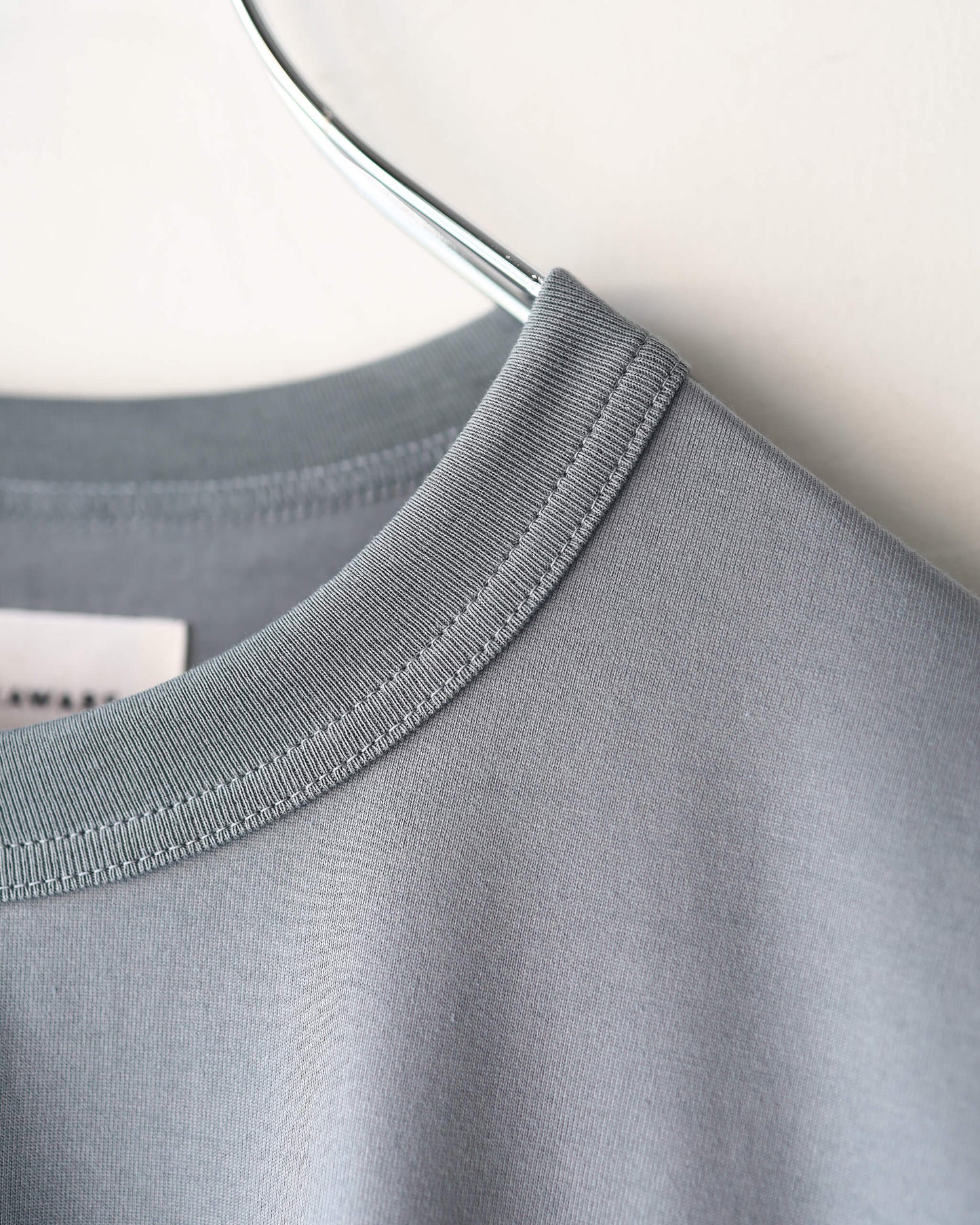 COMFORT FIT L/S Tee ORGANIC GIZA 60/3 SURVIVAL KNIT "DOLPHIN GREY"