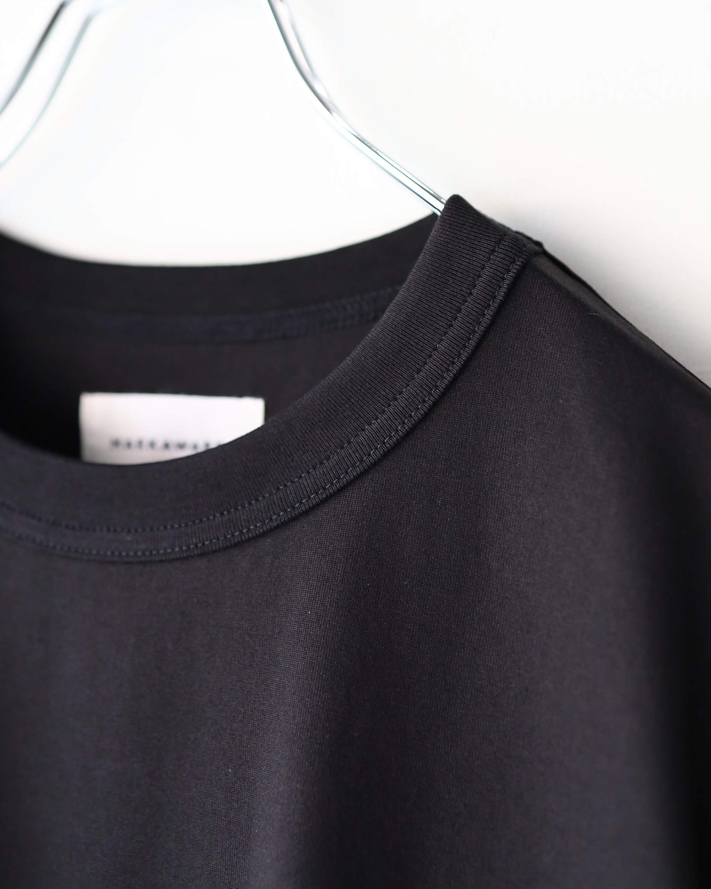 COMFORT FIT L/S Tee ORGANIC GIZA 60/3 SURVIVAL KNIT "BLACK"