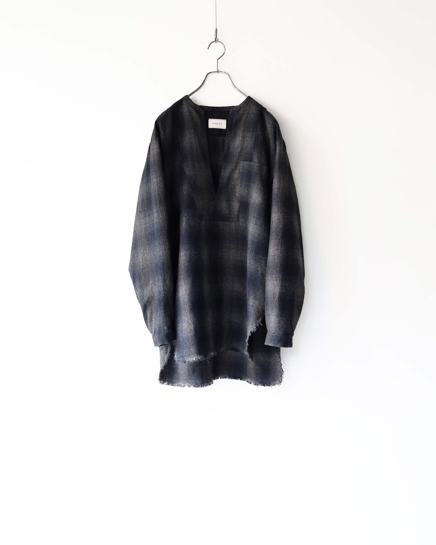 OMBRE CHECK SKIPPER BLOUSE "OMBRE CHECK"