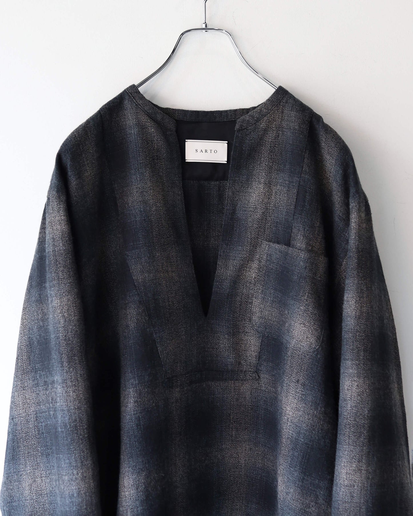 OMBRE CHECK SKIPPER BLOUSE "OMBRE CHECK"