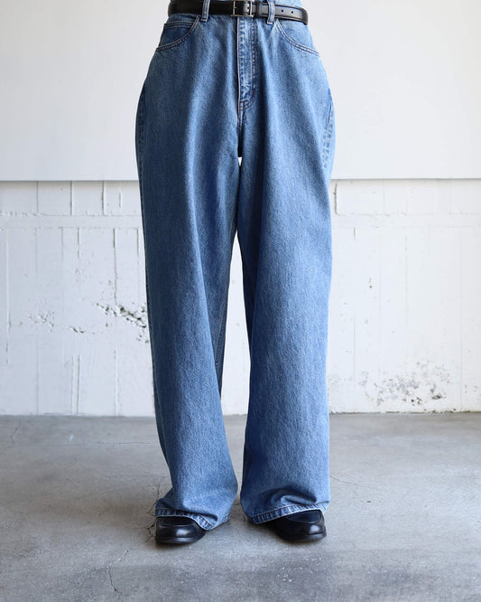 DENIM PANTS (BAGGY) "SAX BLUE"