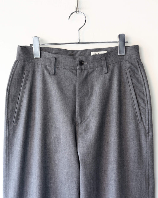 WOOL GABARDINE ASHLEY SLACKS "GRAY"