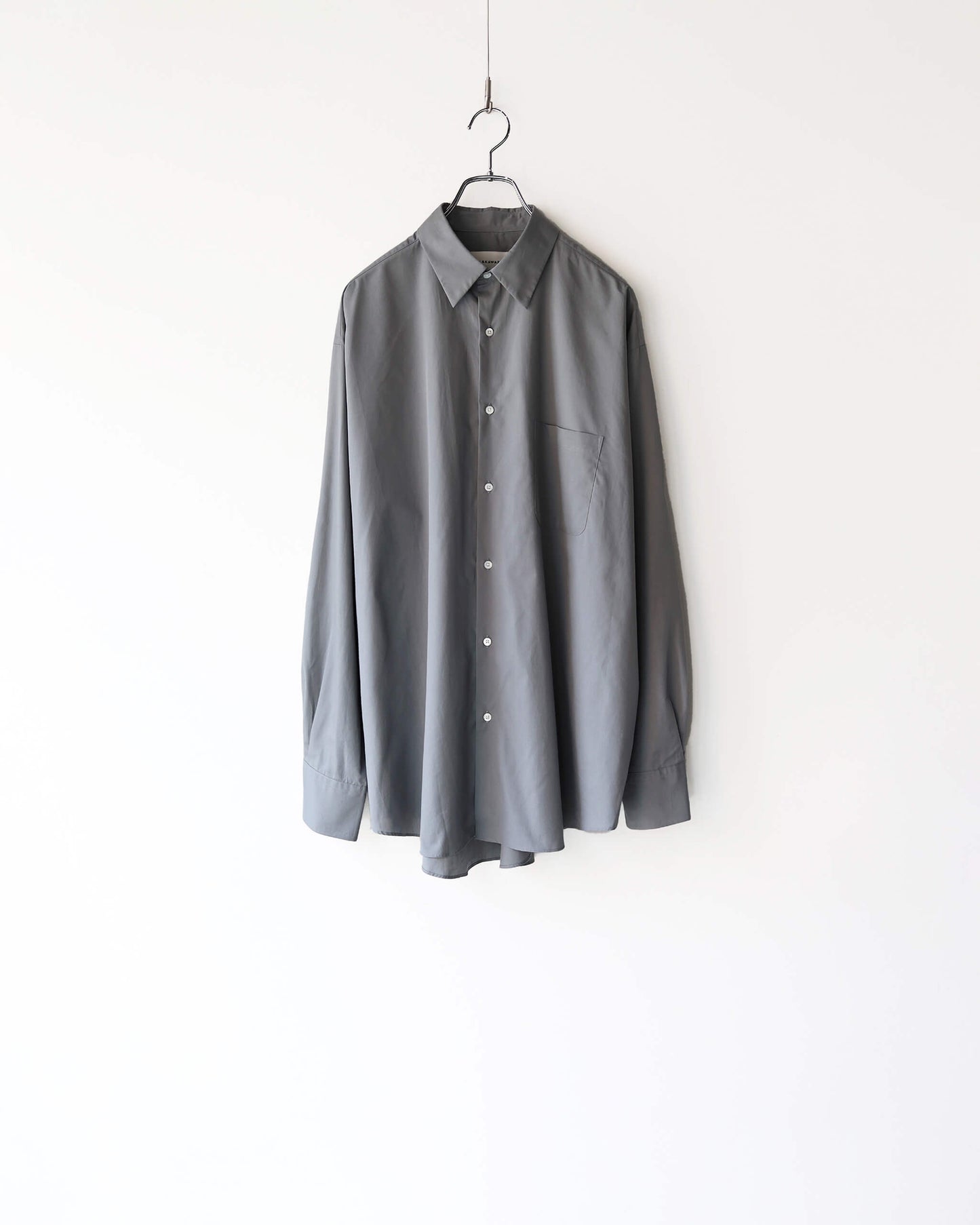 COMFORT FIT SHIRT PERUVIAN PIMA POPLIN "DOLPHIN GRAY"