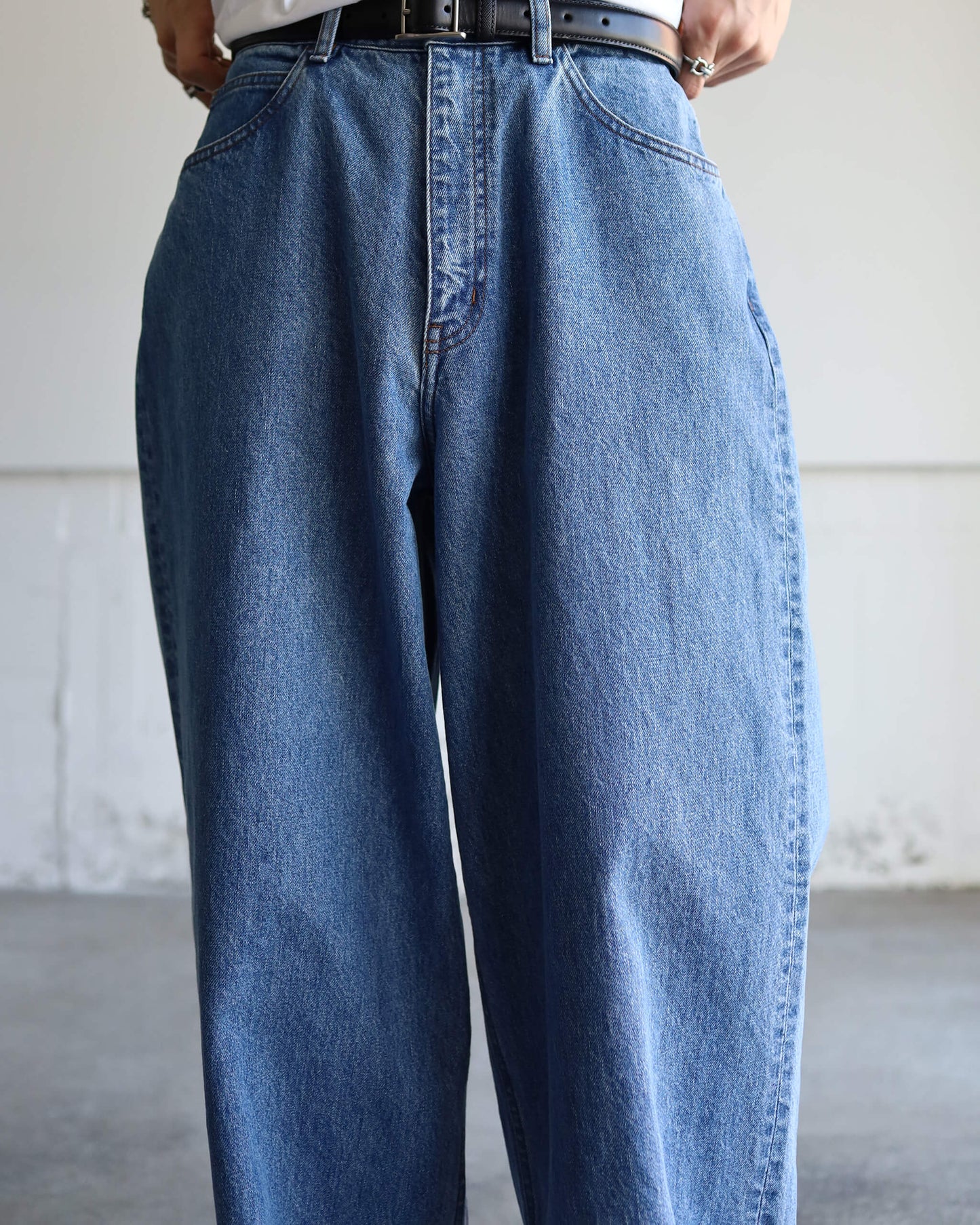 DENIM PANTS (BAGGY) "SAX BLUE"