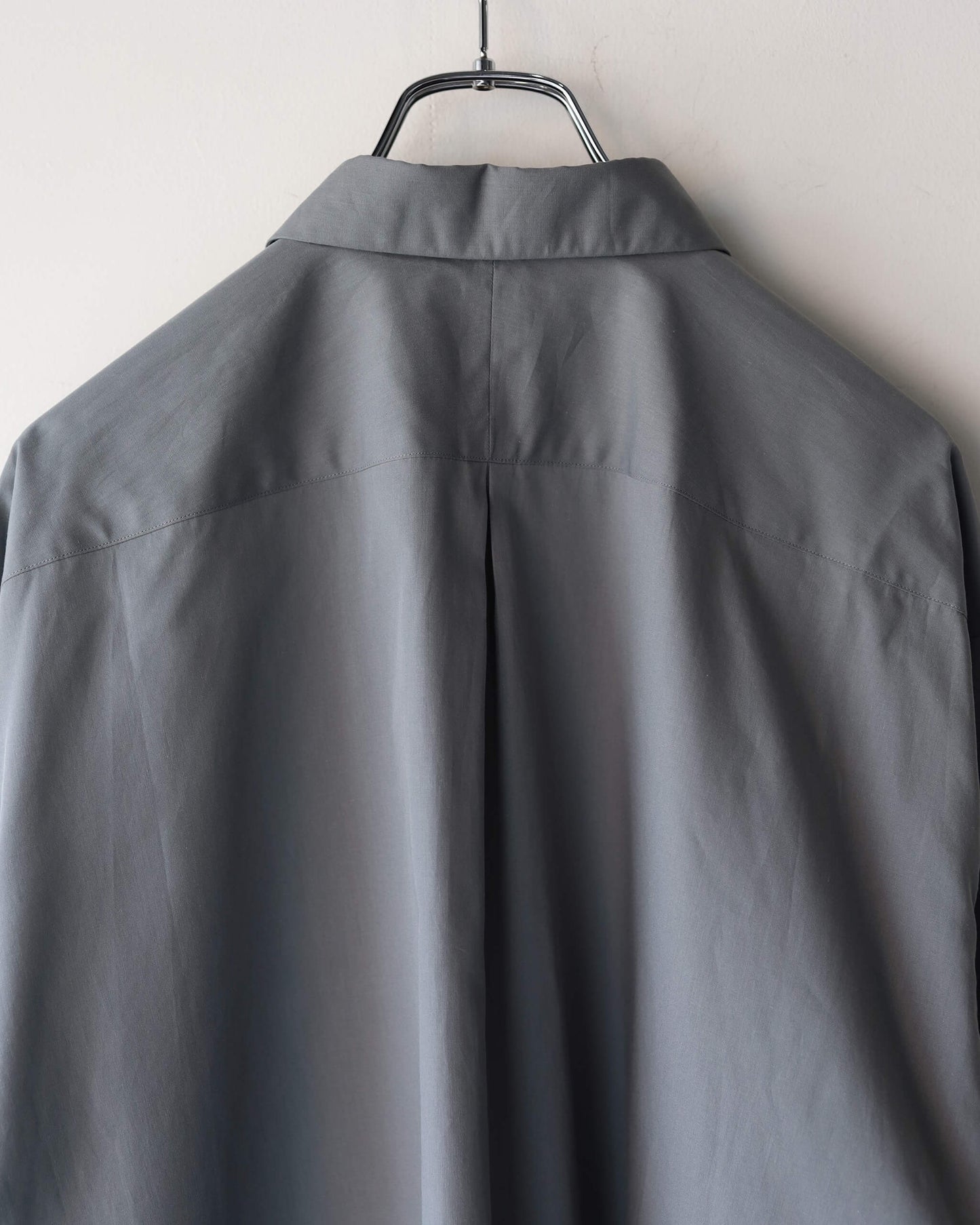 COMFORT FIT SHIRT PERUVIAN PIMA POPLIN "DOLPHIN GRAY"