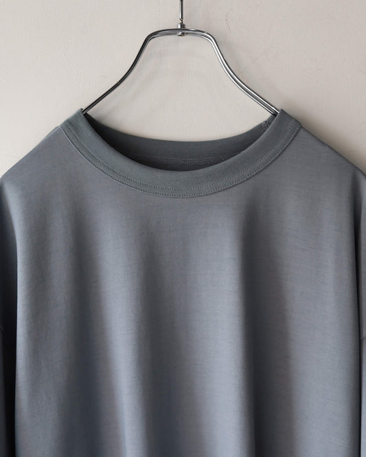 COMFORT FIT Tee ORGANIC GIZA 60/3 SURVIVAL KNIT "DOLPHIN GRAY"