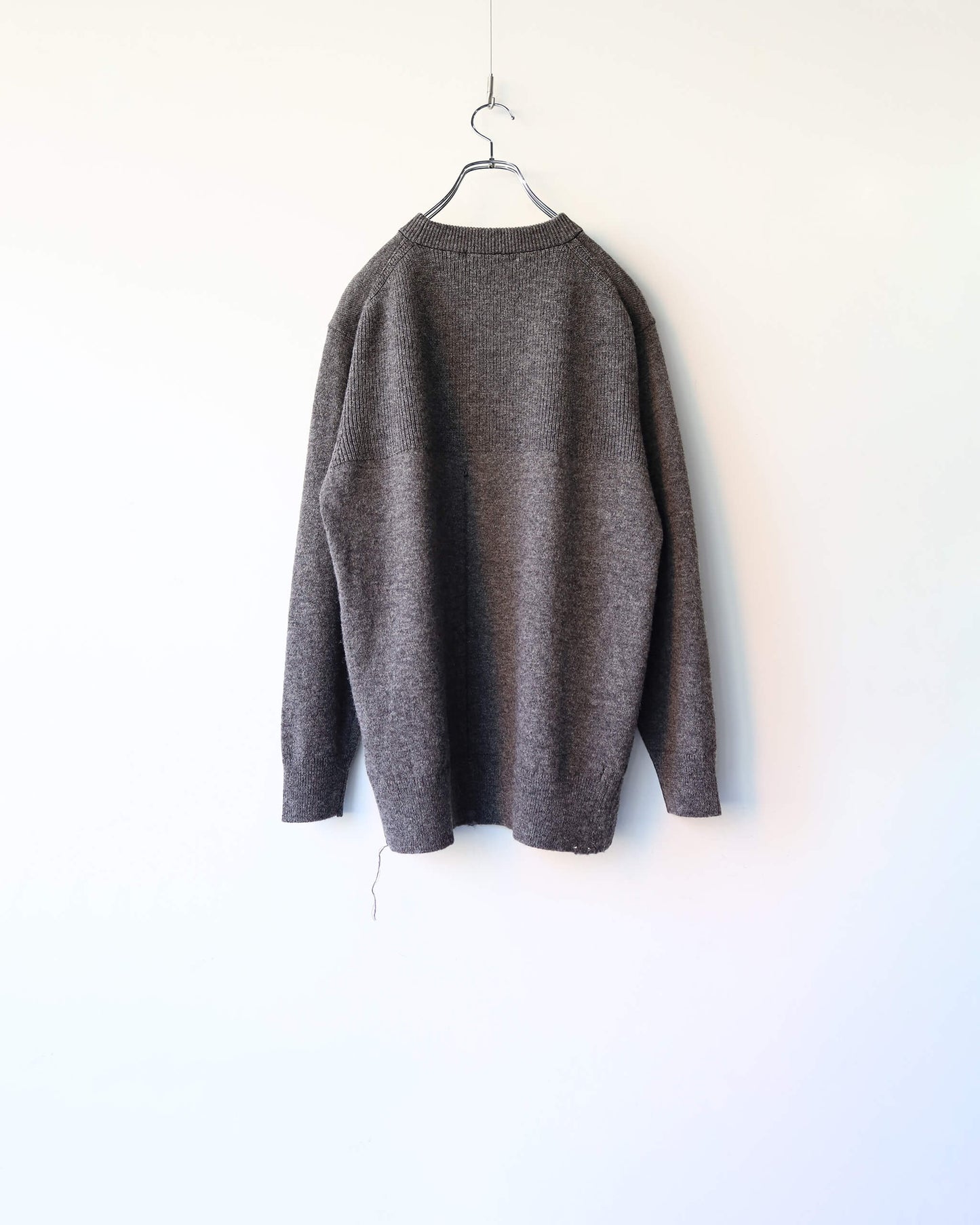 CHUNKY WOOL / KNIT CREW "GREY"