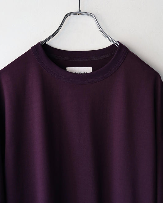 COMFORT FIT Tee ORGANIC GIZA 60/3 SURVIVAL KNIT PURPLE"