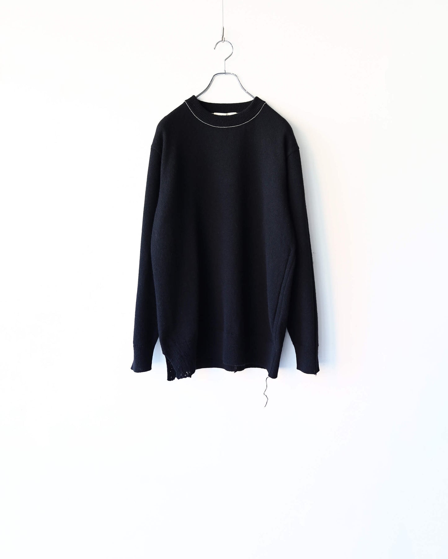 CHUNKY WOOL / KNIT CREW "BLACK"