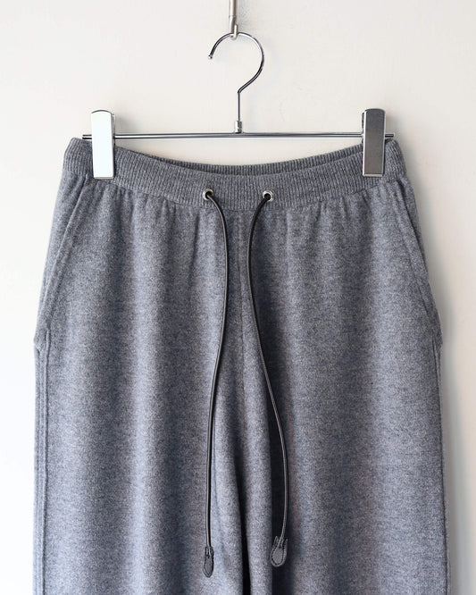 Wool silk cashmere Slacks "Light Grey"