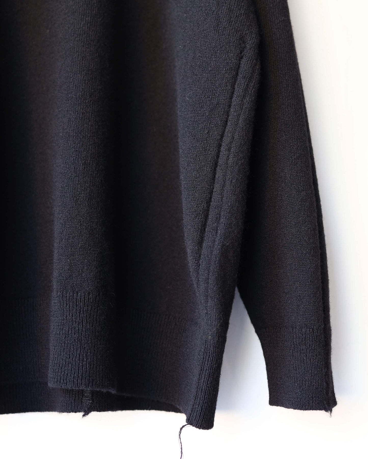 CHUNKY WOOL / KNIT CREW "BLACK"