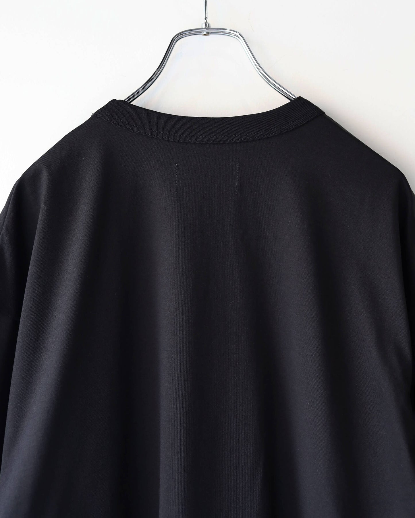 COMFORT FIT Tee ORGANIC GIZA 60/3 SURVIVAL KNIT "BLACK"
