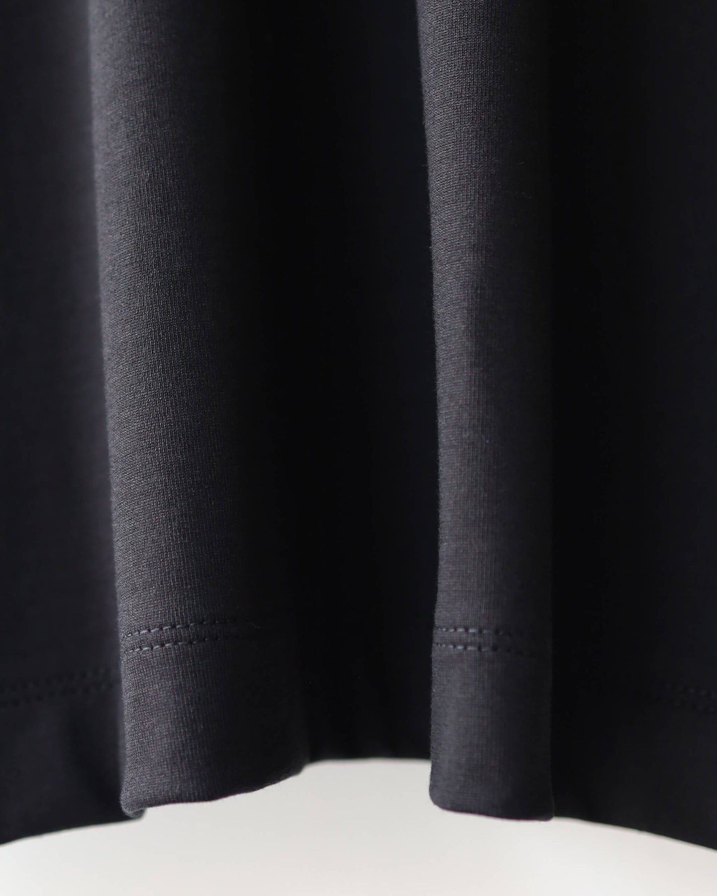 COMFORT FIT Tee ORGANIC GIZA 60/3 SURVIVAL KNIT "BLACK"