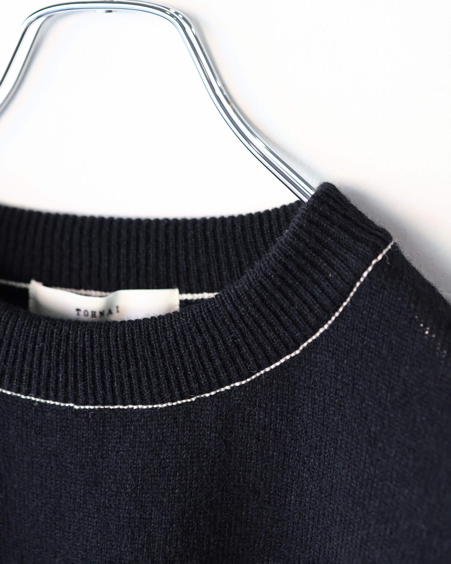 CHUNKY WOOL / KNIT CREW "BLACK"