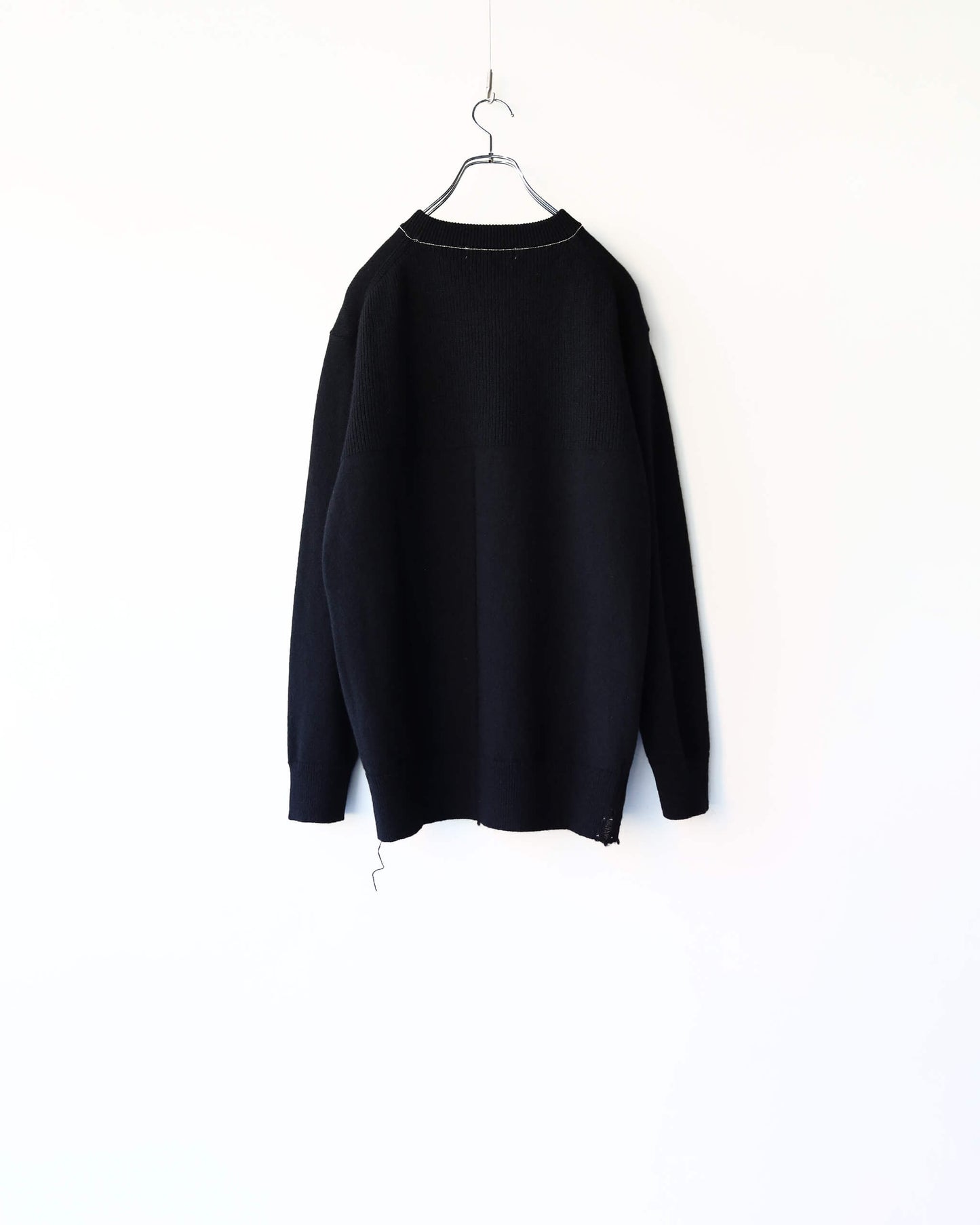 CHUNKY WOOL / KNIT CREW "BLACK"