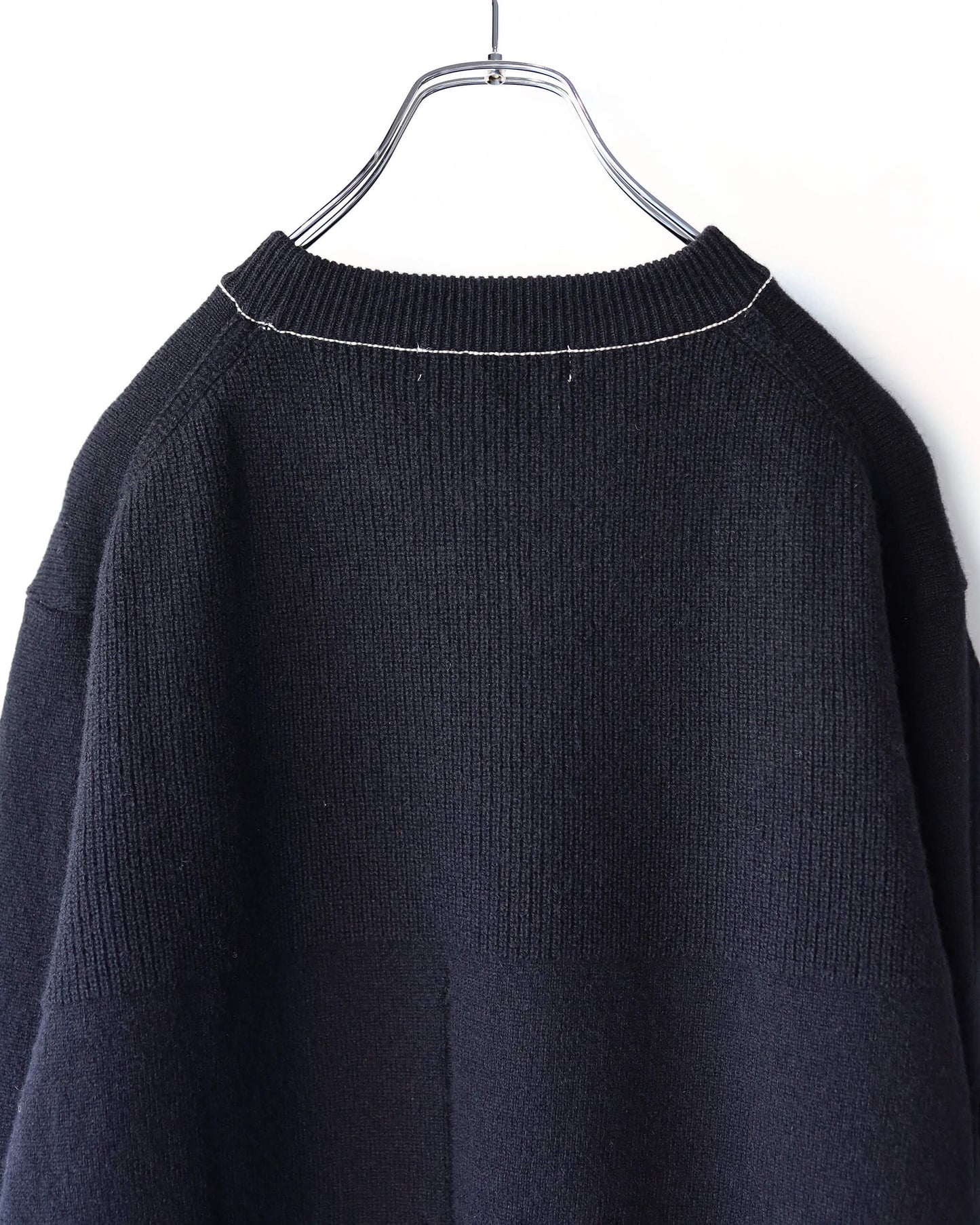 CHUNKY WOOL / KNIT CREW "BLACK"