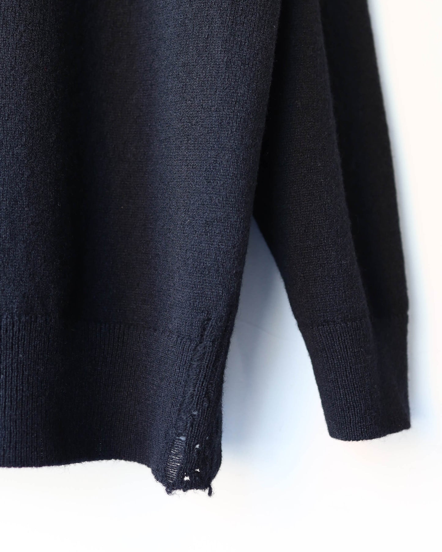 CHUNKY WOOL / KNIT CREW "BLACK"