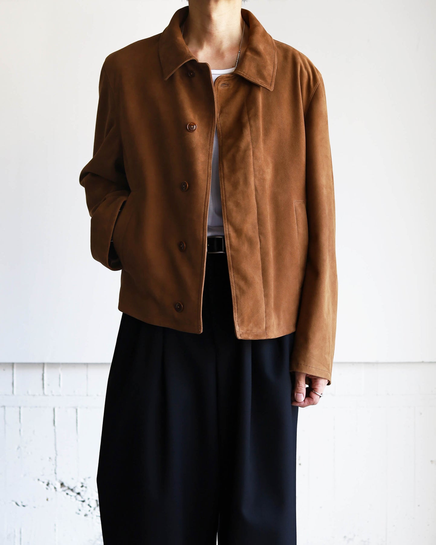 ST LEATHER JACKET "BROWN"