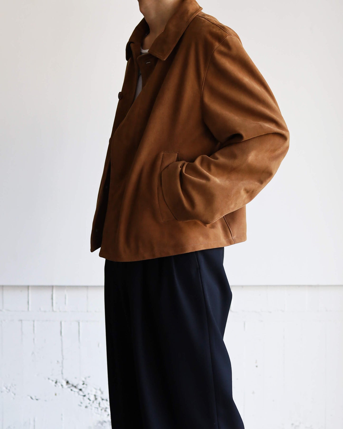 ST LEATHER JACKET "BROWN"