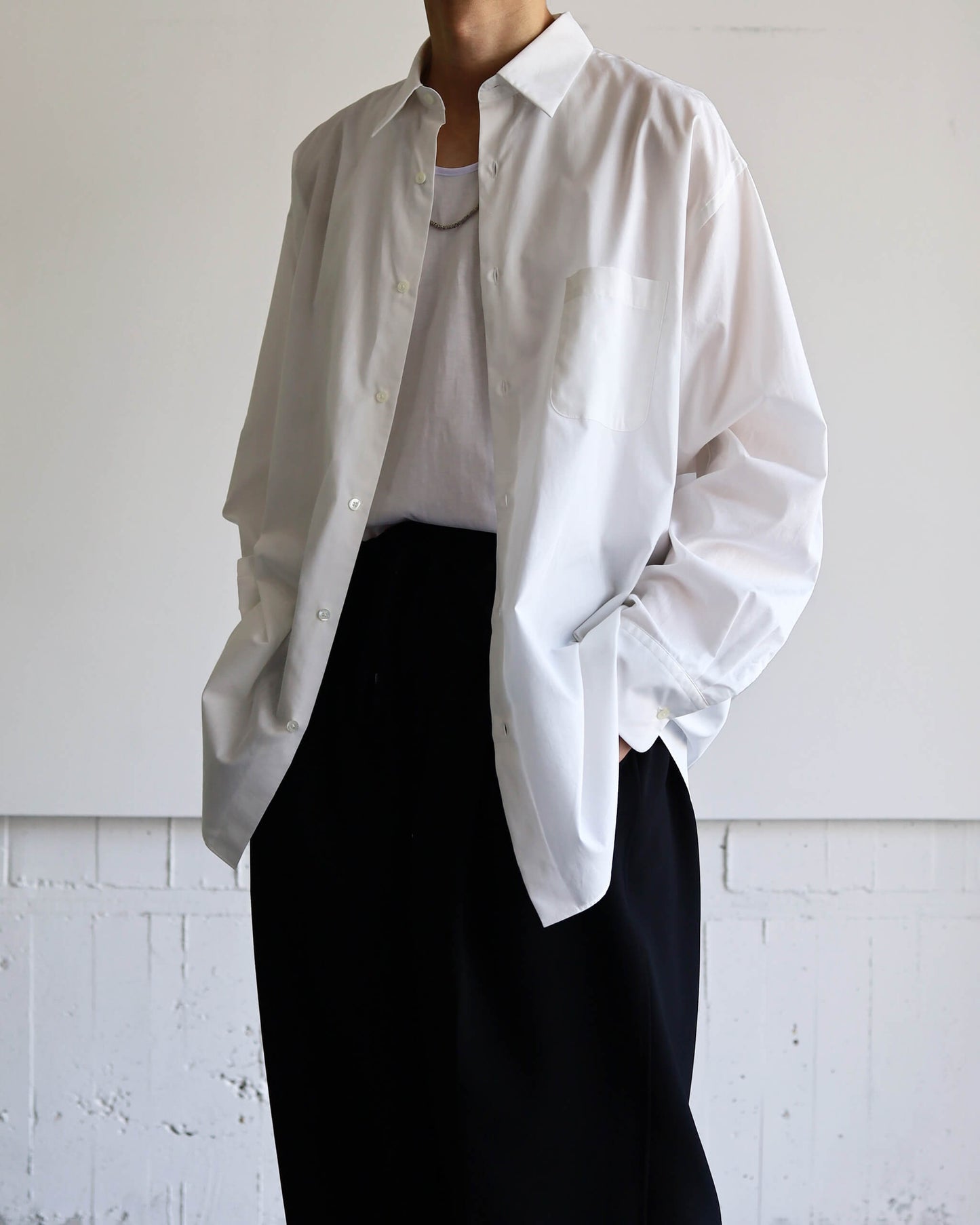 COMFORT FIT SHIRT PERUVIAN PIMA POPLIN "WHITE"