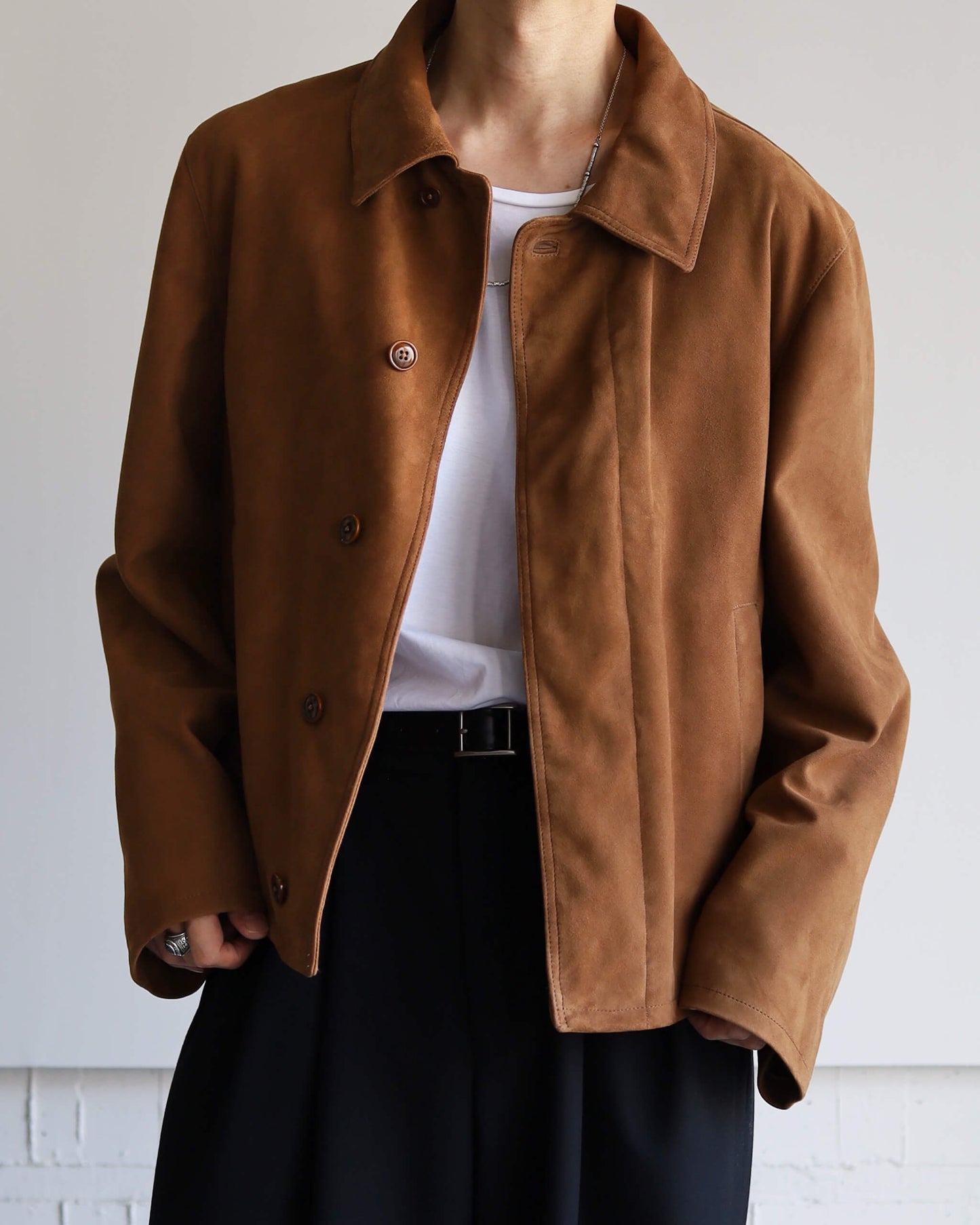 ST LEATHER JACKET "BROWN"