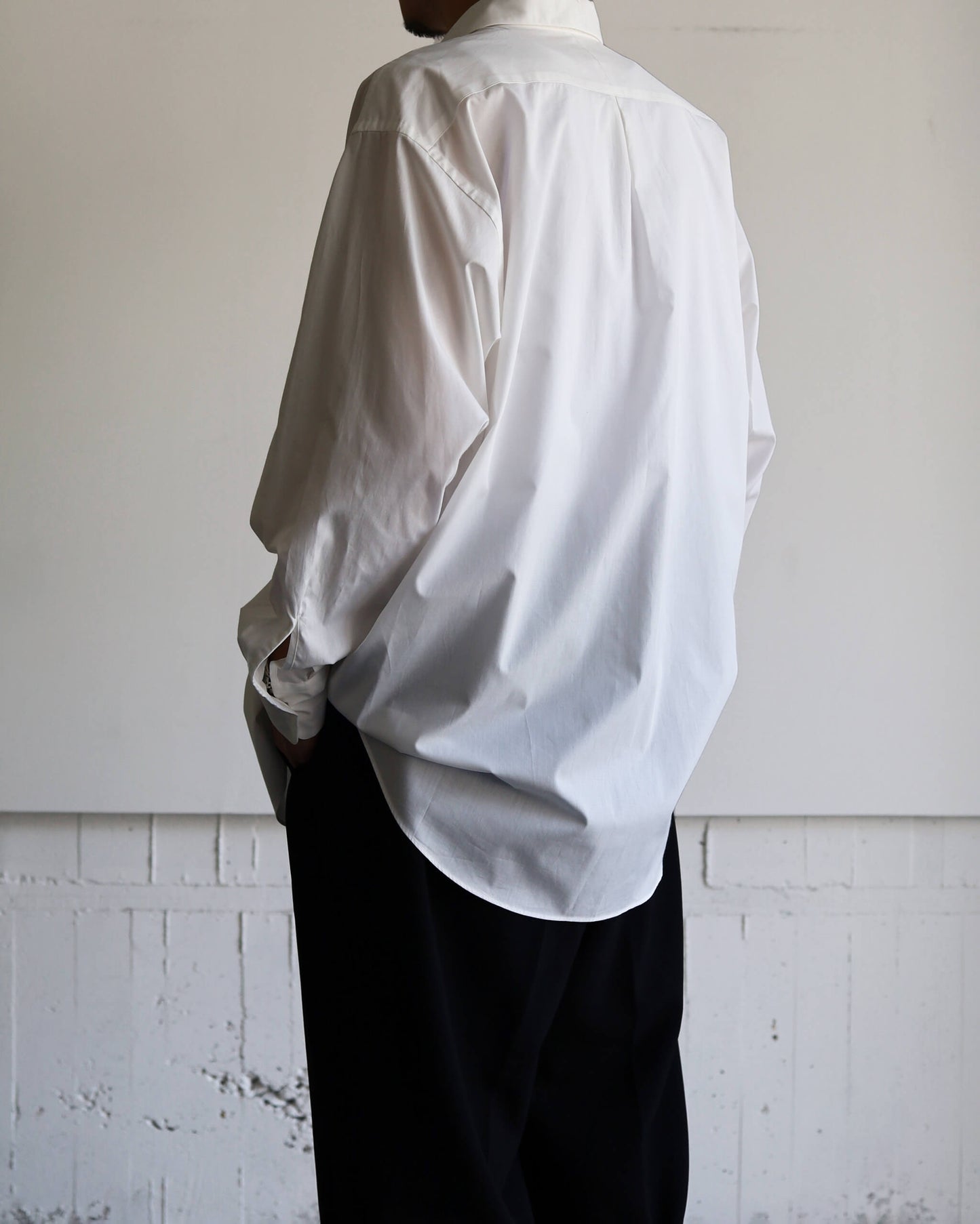 COMFORT FIT SHIRT PERUVIAN PIMA POPLIN "WHITE"