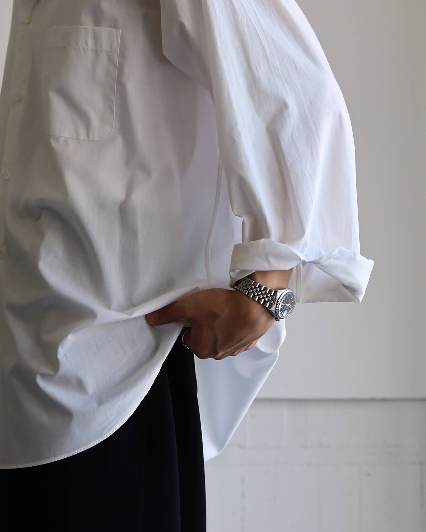 COMFORT FIT SHIRT PERUVIAN PIMA POPLIN "WHITE"